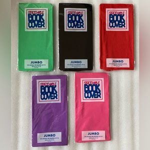 Set of 5 New BOOK COVERS Stretchable Jumbo Size
